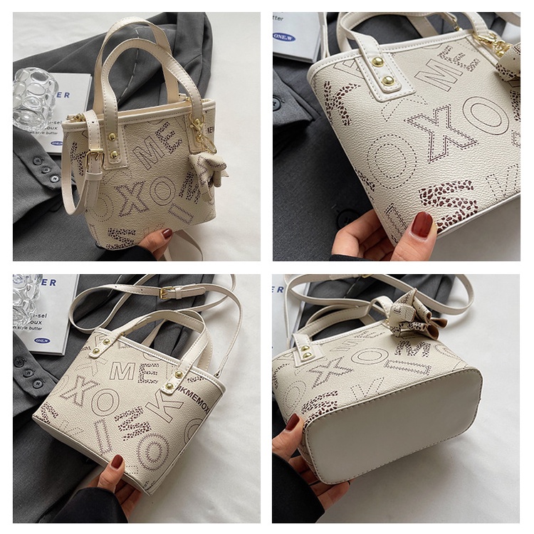 Túi Đeo Chéo Nhỏ In Chữ Đơn Giản Thời Trang Hàn Quốc Cho Nữ