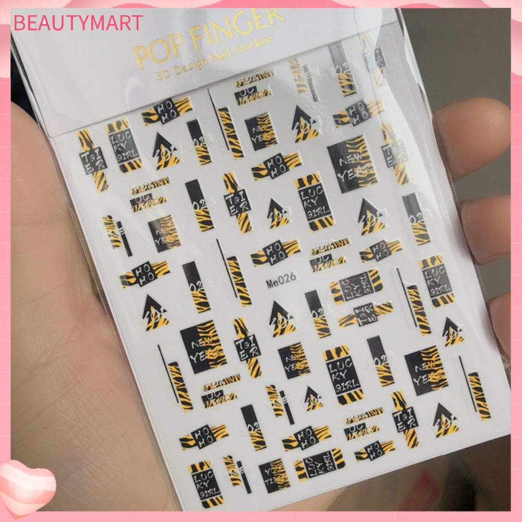 Miếng Dán Trang Trí Móng Tay Siêu Mỏng Họa Tiết Hoạt Hình Màu Nước