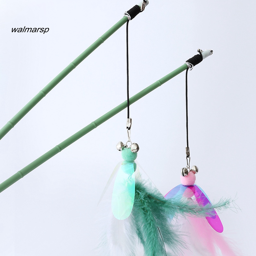 Gậy Trêu Mèo Gắn Lông Vũ Có Chuông Vui Nhộn