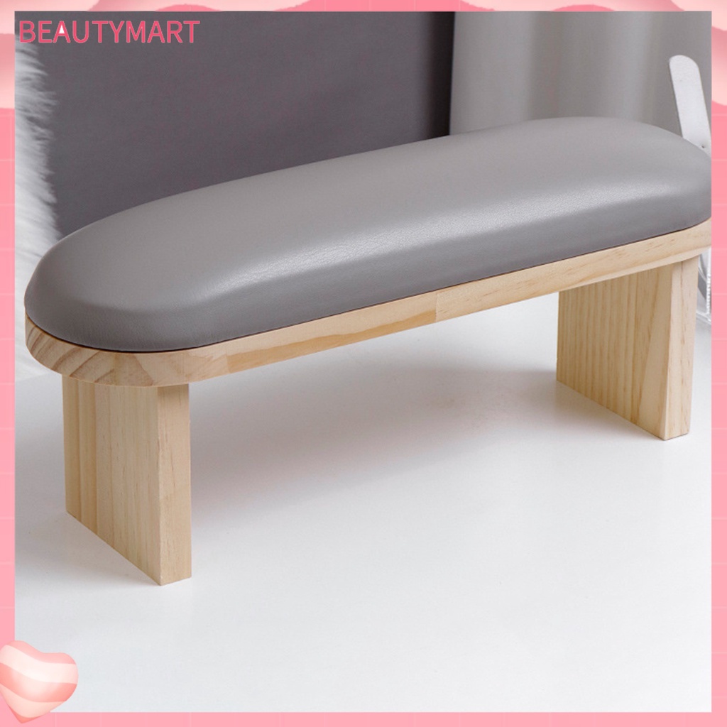 Gối Kê Tay Bằng Xốp Giả Da Mềm Mại Màu Trơn Hỗ Trợ Sơn Móng Tay Chuyên Dụng Cho Salon