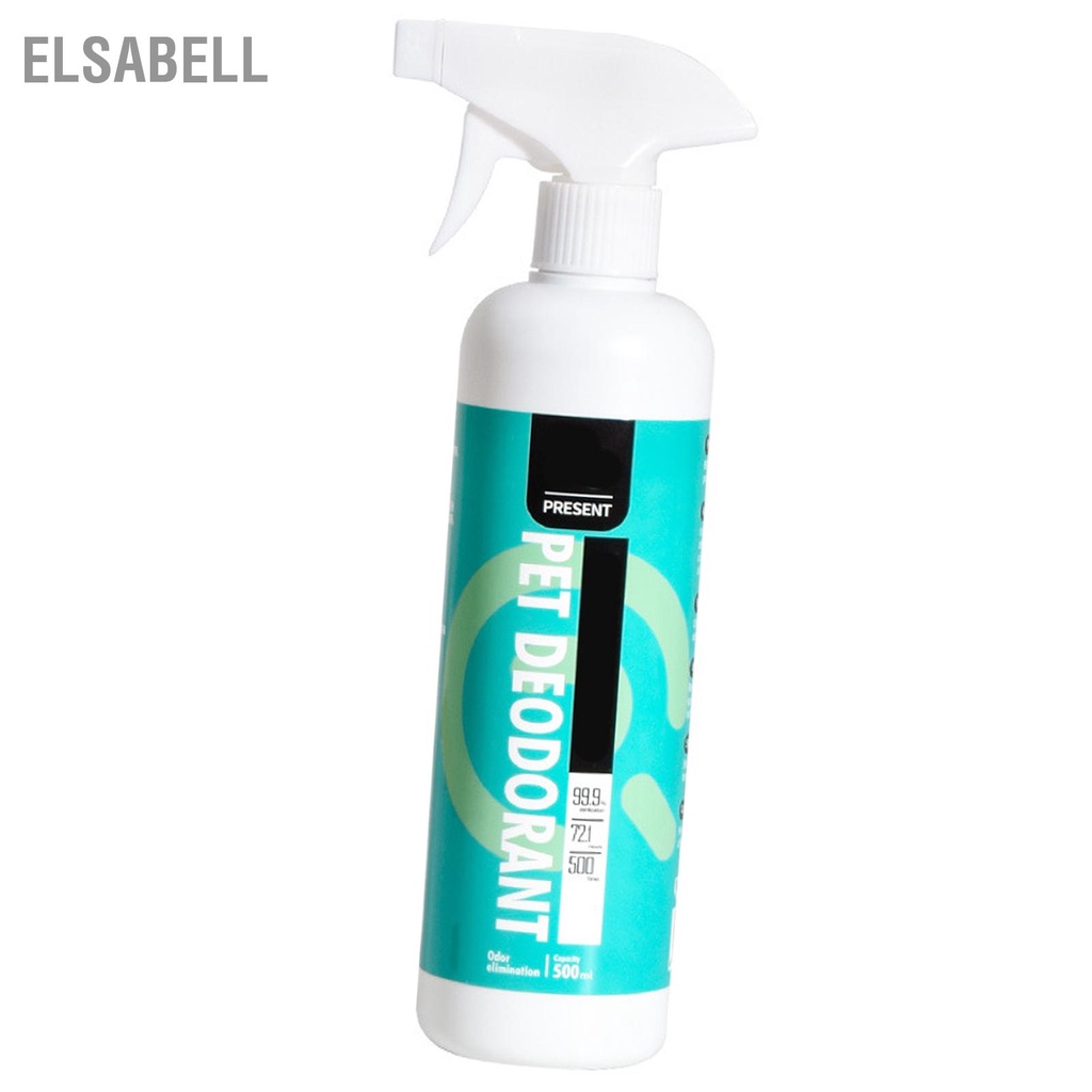 Elsabell Xịt Khử Mùi Cho Thú Cưng Chuyên Nghiệp Chiết Xuất Thực Vật Lâu Dài Dư Lượng Chó Mèo Trong Nhà 500Ml
