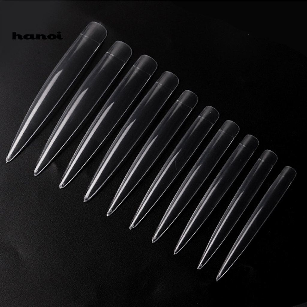 Túi 120 Móng Tay Giả Nối Dài Mỏng Nhẹ Tự Nhiên Cho Salon