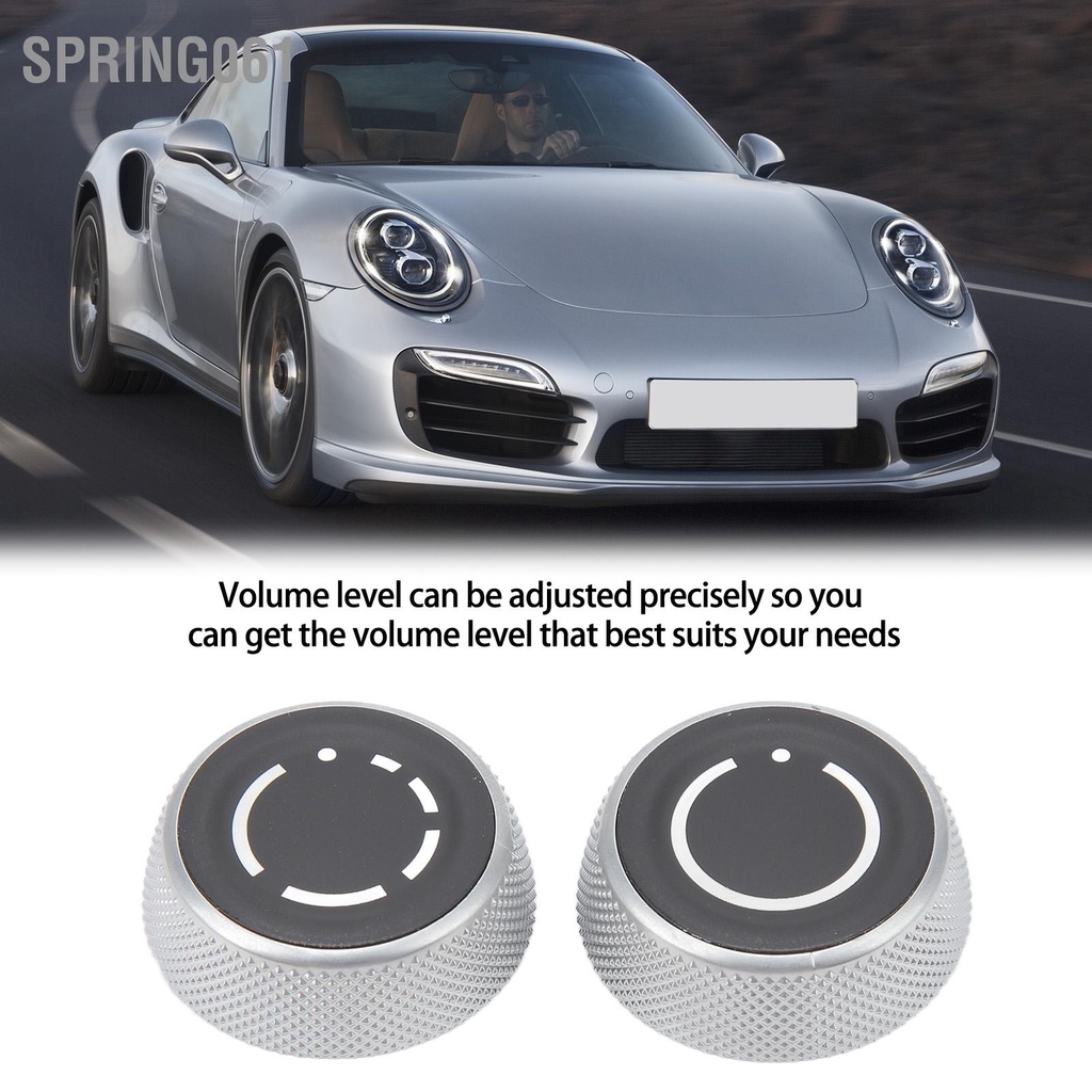 Spring061 1 Đài Phát Thanh Núm Điều Chỉnh Âm Lượng Trái Phải Nhạy Cảm Bền Đa Phương Tiện Tập Mũ Thay Thế Cho Boxster Cayman 911