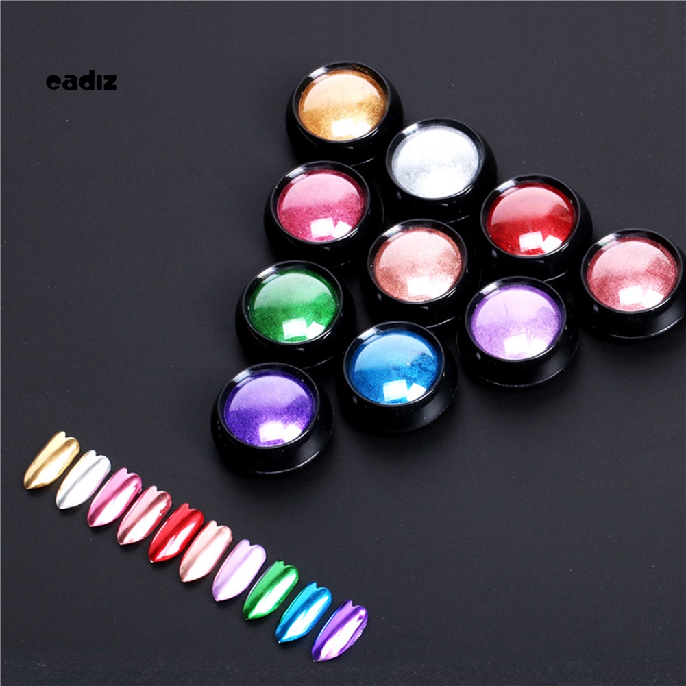 Bột Tráng Gương 12 Màu Trang Trí Móng Tay Nghệ Thuật