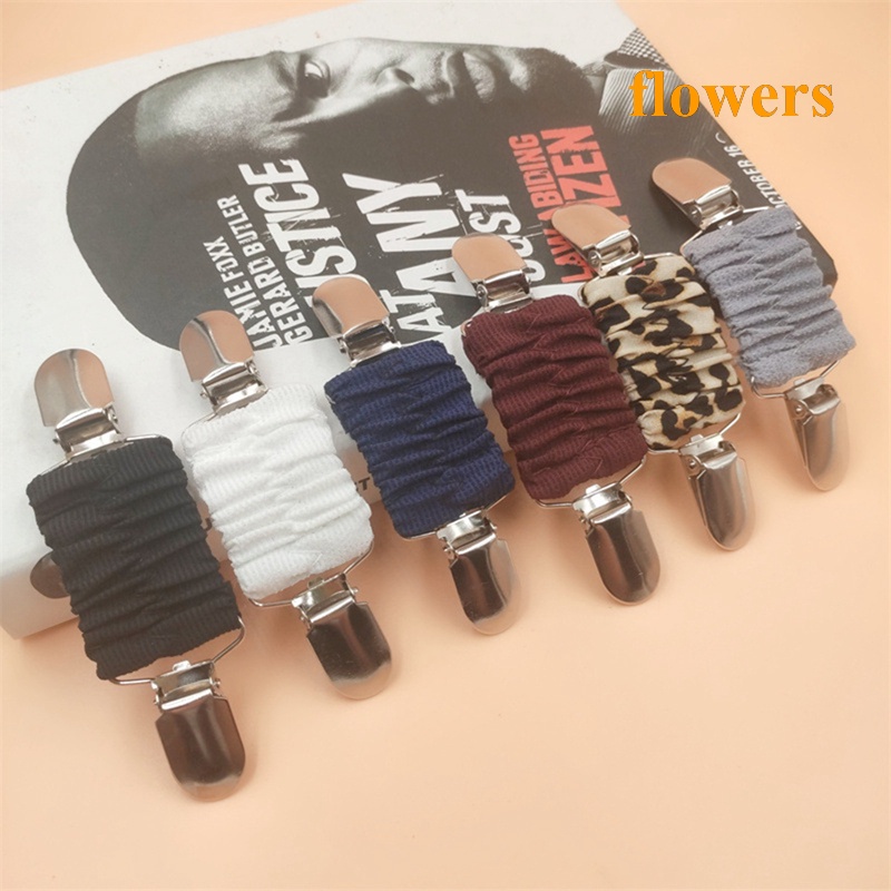 1 Kẹp Giữ Cổ Áo Cardigan Co Giãn Hình Hoa Mới