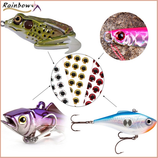 Bộ 765 Mắt Cá 3d 4d Kích Thước 3-10mm Gắn Mồi Câu Giả