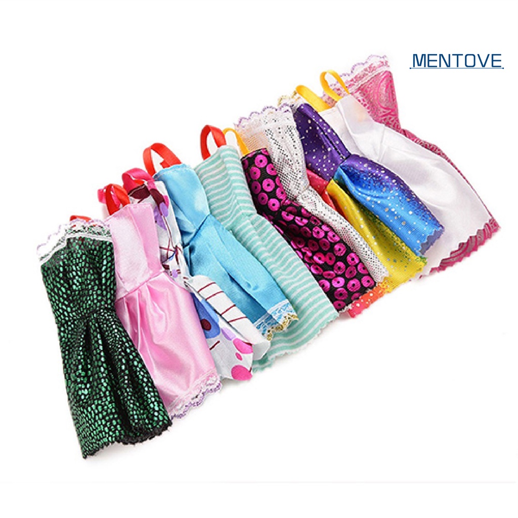 Set 10 Bộ Quần Áo Màu Sắc Xinh Xắn Dành Cho Búp Bê