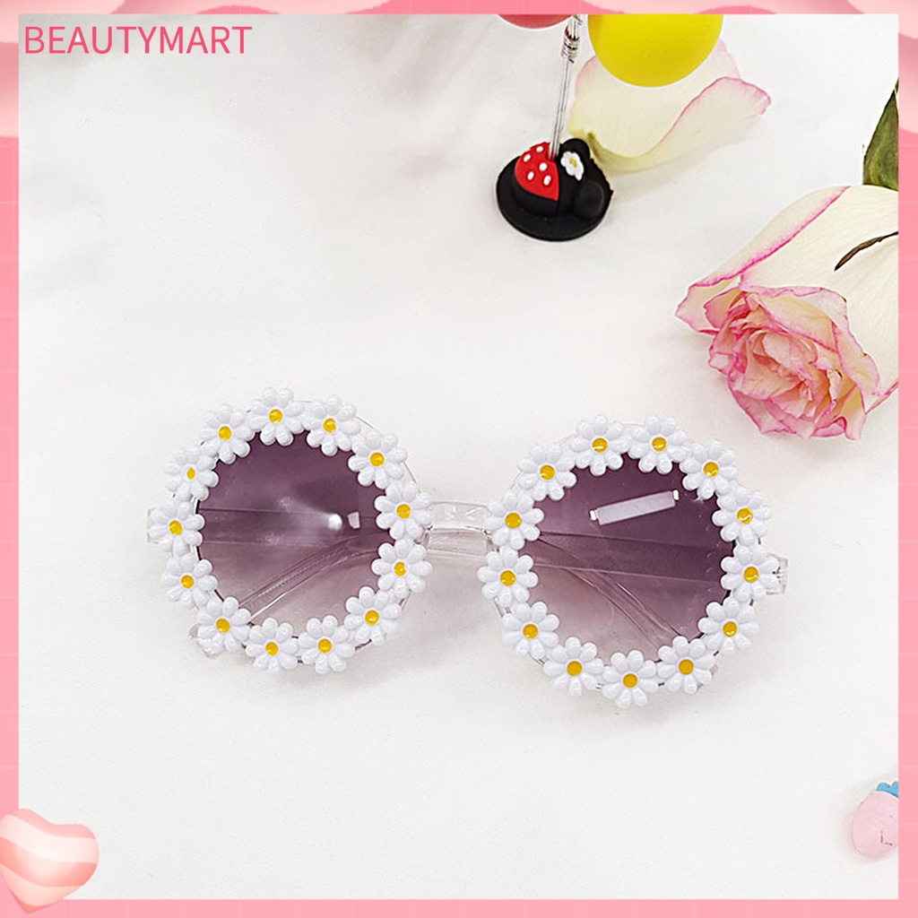 Kính Mát Tròn Chống Tia UV Hình Hoa Hướng Dương Sáng Tạo Cho Bé