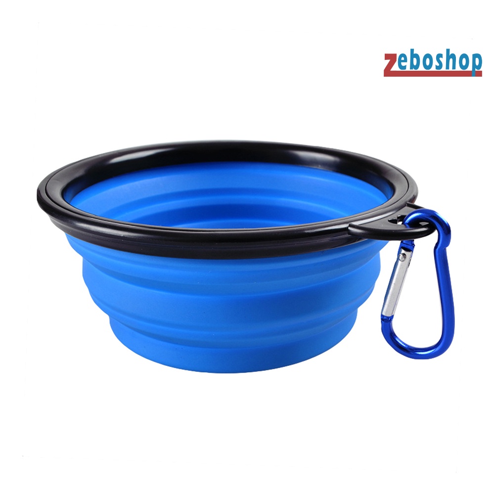 Cốc Đựng Thức Ăn / Nước Uống 2 Trong 1 Có Thể Gấp Gọn Tiện Dụng Mang Theo Du Lịch Cho Thú Cưng