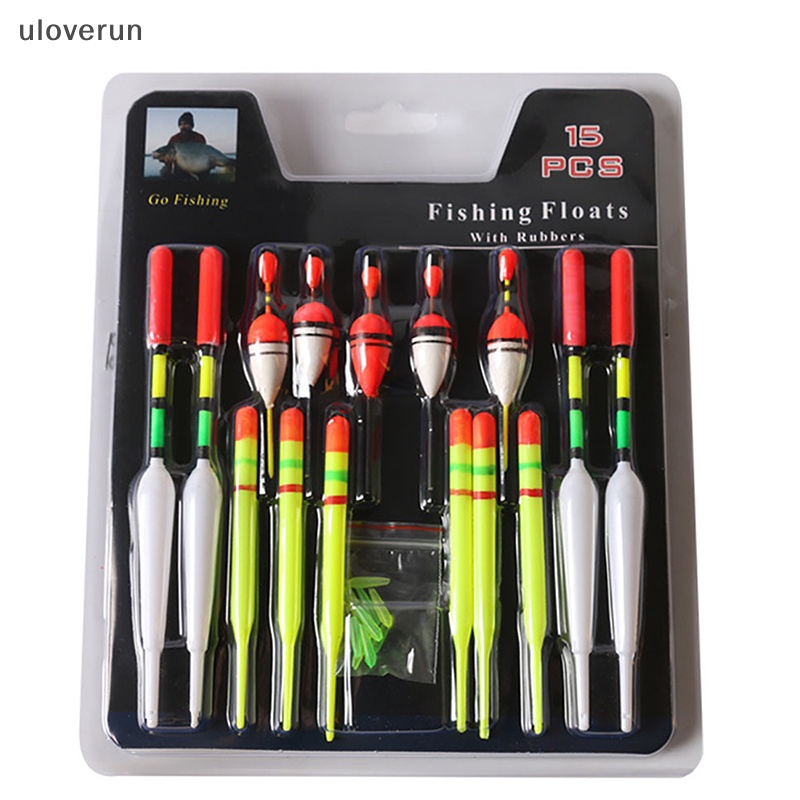 Uloverun Set 15 Phao Câu Cá Dạng Đứng Nhiều Kích Cỡ