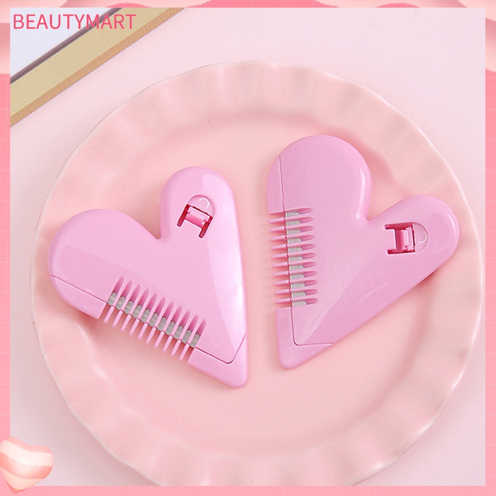 Lược Cắt Tóc ABS Hình Trái Tim Màu Trơn Sáng Tạo