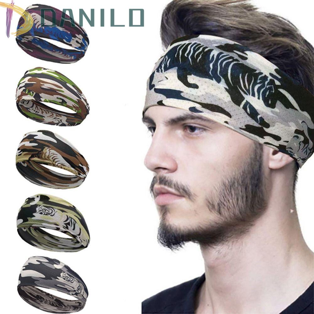 Danilo Băng Đô Turban Lụa Lạnh Thấm Hút Mồ Hôi Thoáng Khí Họa Tiết Rằn Ri