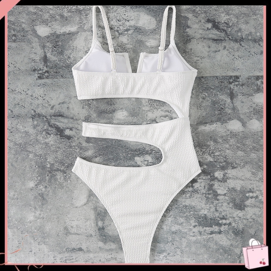 {Soltweter} Bộ Đồ Bơi Một Mảnh Dây Đeo Có Đệm Màu Trơn Có Thể Điều Chỉnh Dành Cho Nữ Đi Biển Mùa Hè