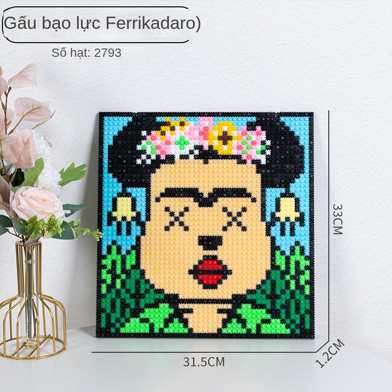 Đồ Chơi Khối Xây Dựng Hình Chú Gấu Bằng Nhựa Ppixel