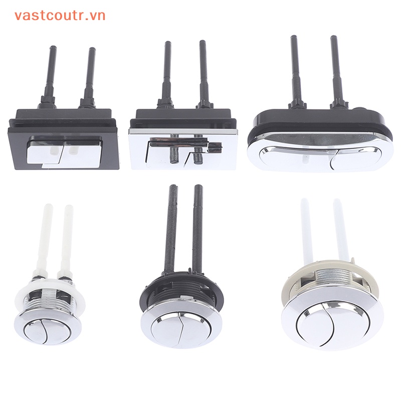 1 Nút Bấm Xả Bồn Cầu Hình Tròn / Vuông Tiện Dụng