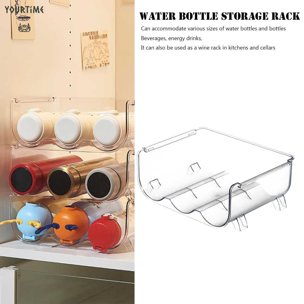 Giá Đựng Chai Nước Nhỏ Gọn Có Thể Tái Sử Dụng Cho Nhà Bếp
