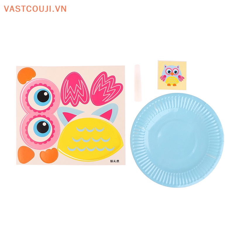 1 Bộ Giấy Dán Họa Tiết Hoạt Hình Nhiều Màu Sắc Dùng Làm Đồ Thủ Công DIY Cho Bé Mẫu Giáo