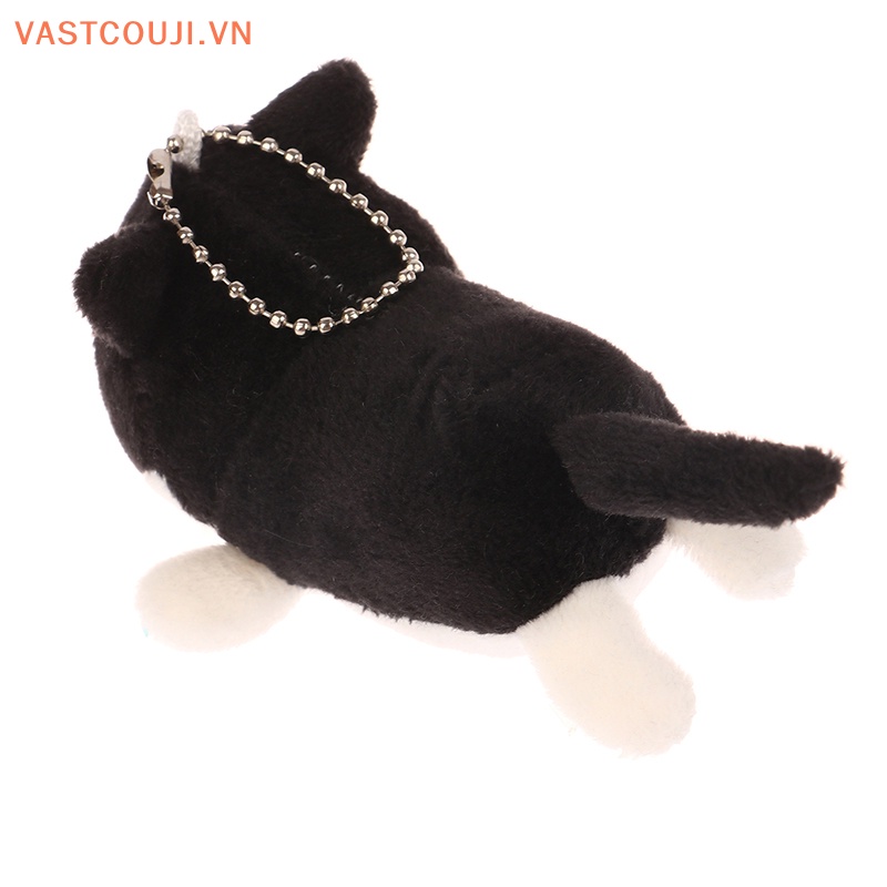 Móc Khóa Hình Mèo Đen Nhồi Bông Dễ Thương