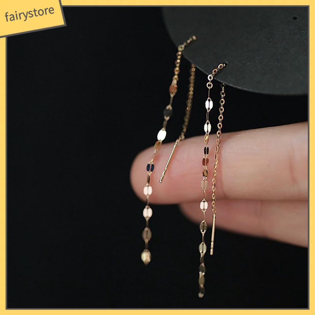 1 Đôi Bông Tai Dáng Dài Thiết Kế Ngọt Ngào Thời Trang Cho Nữ