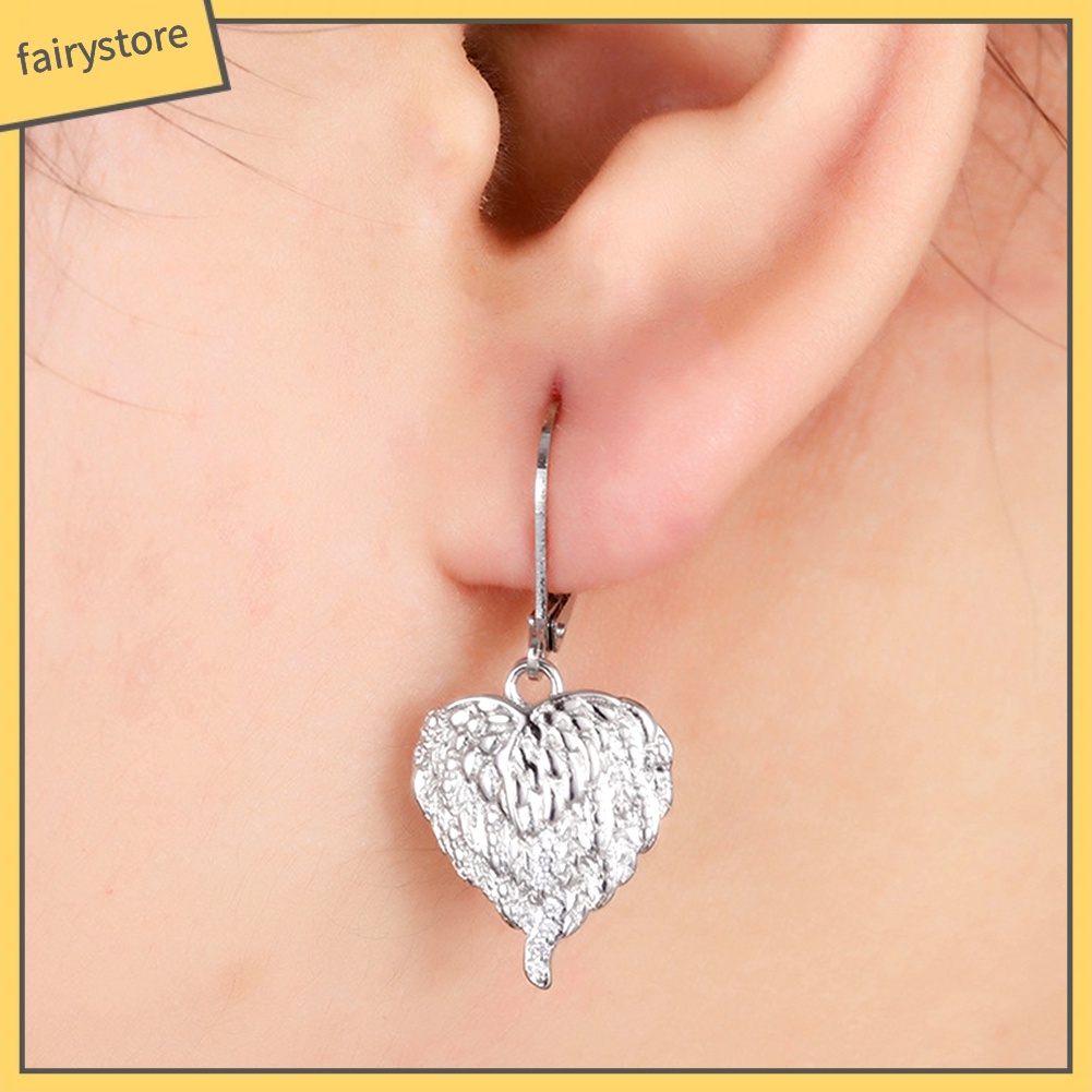 Bông Tai Hình Trái Tim Đính Đá Thời Trang Dành Cho Nữ