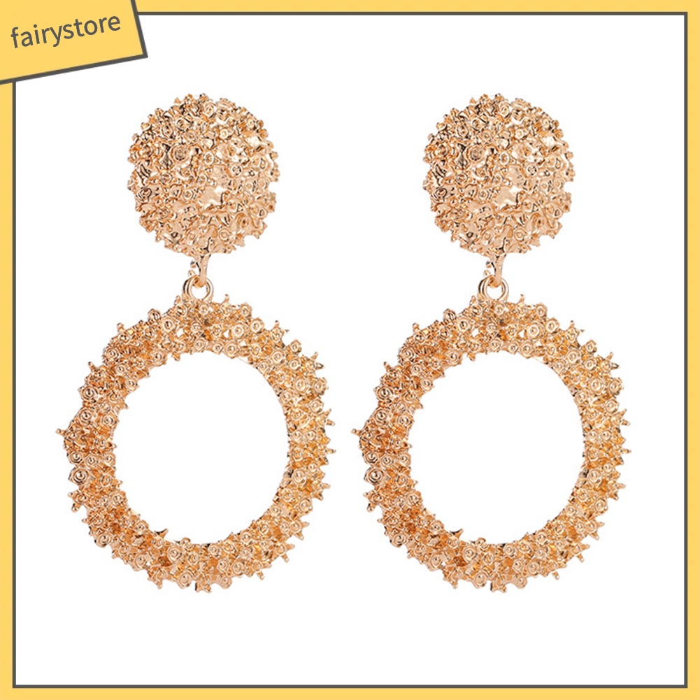 Bông Tai Hình Tròn Rỗng Thời Trang Dành Cho Nữ