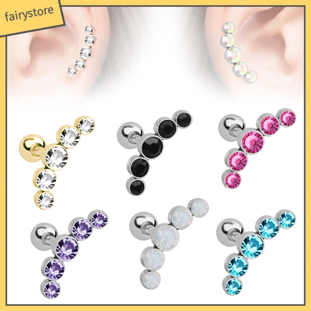 Bông Tai Dạng Kẹp Bằng Kim Loại Thiết Kế Độc Đáo Thời Trang