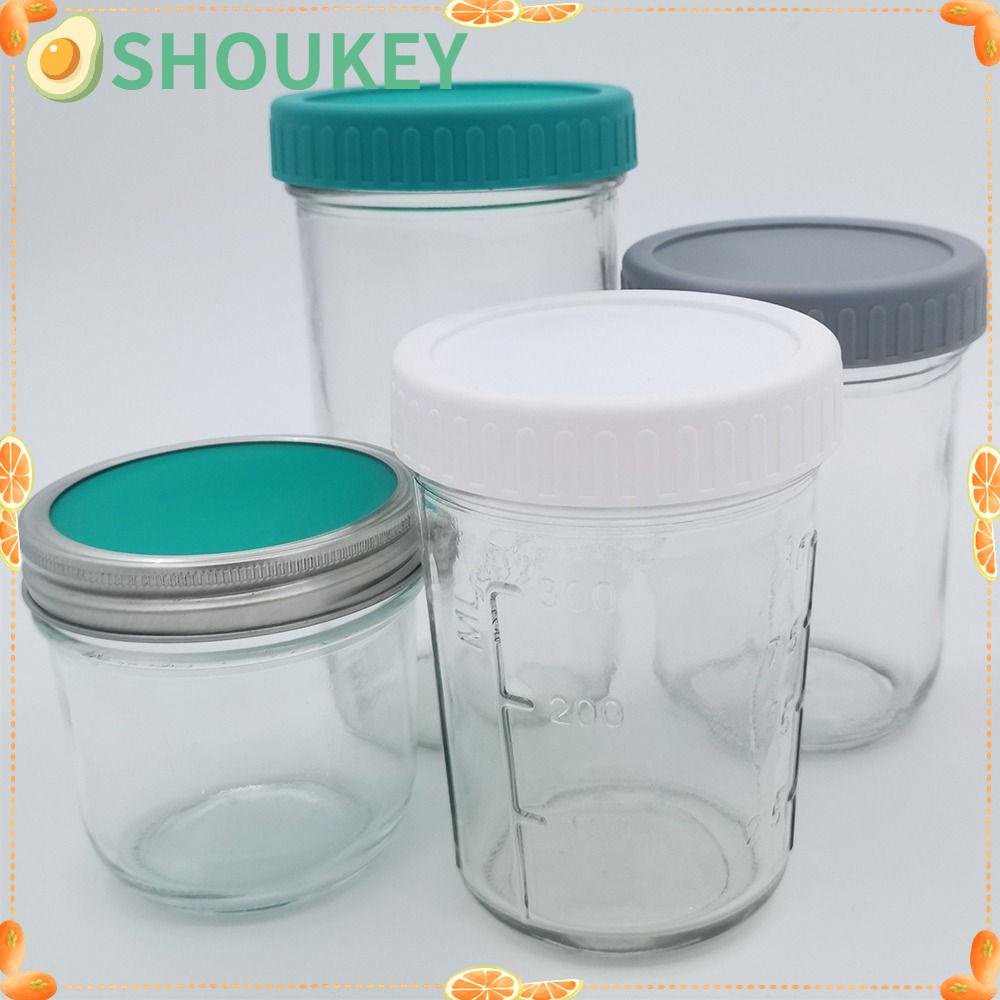 Set 2 Nắp Đậy Lọ Miệng Rộng 86mm Có Thể Tái Sử Dụng Cho Nhà Bếp