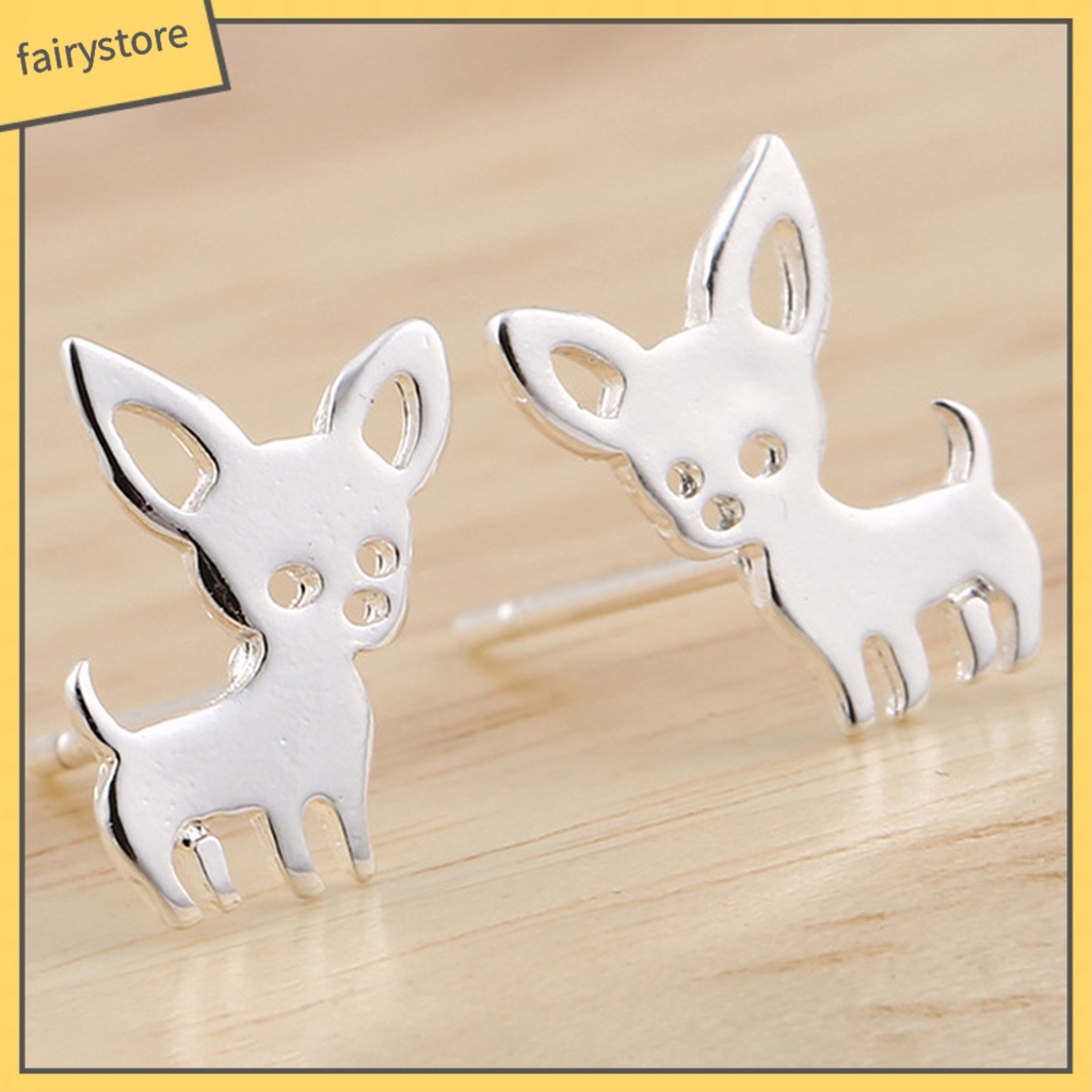 1 Đôi Bông Tai Xỏ Lỗ Bằng Thép Không Gỉ Phong Cách Hàn Quốc Dễ Thương Dành Cho Nữ