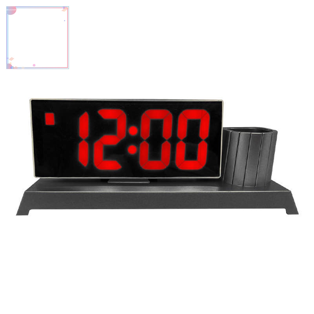 Đồng Hồ Báo Thức Điện Tử Đa Năng Có Đèn LED Và Giá Đỡ Tiện Dụng