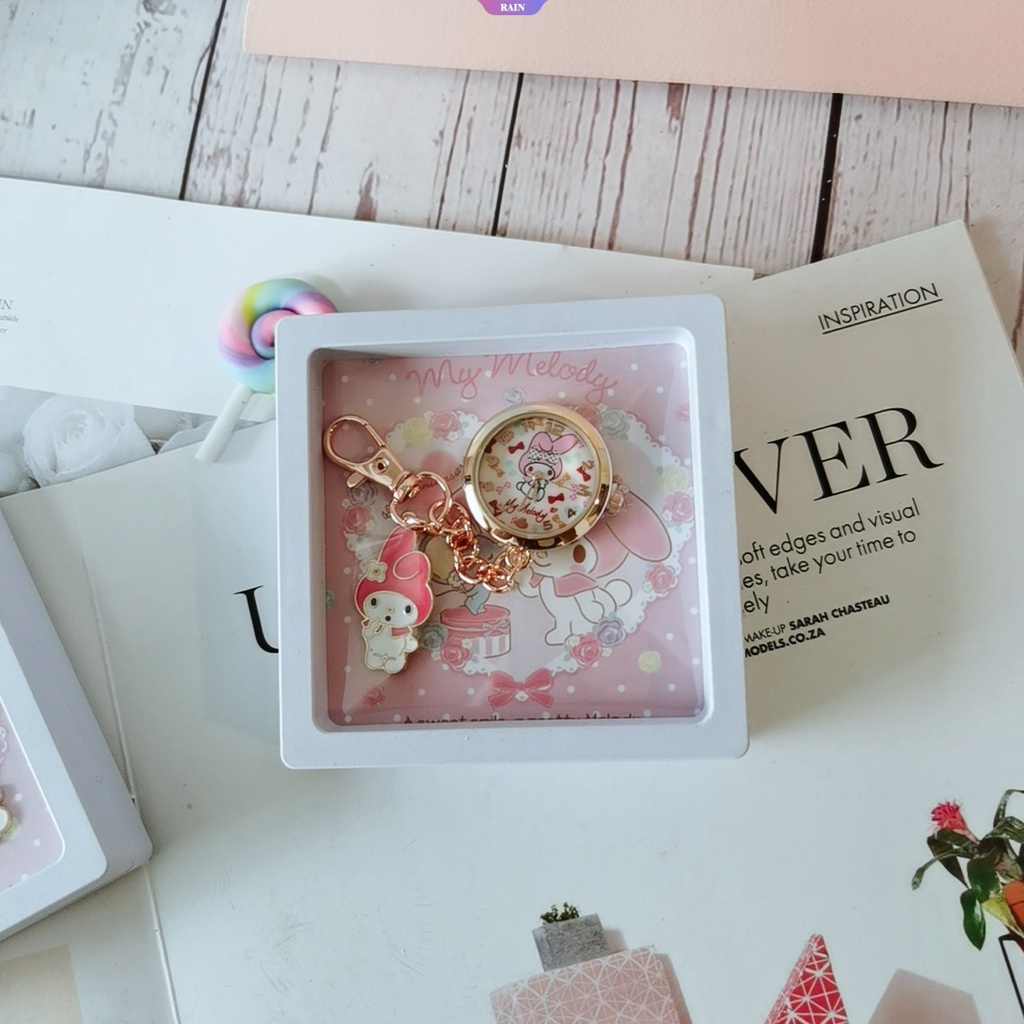 Đồng Hồ Thạch Anh Bỏ Túi Dạng Móc Khóa Mặt Tròn Bằng Hợp Kim Tinh Tế In Hoạt Hình Sanrio My Melody Năm 2023 Làm Quà Tặng Sinh Nhật Cho Cặp Đôi [