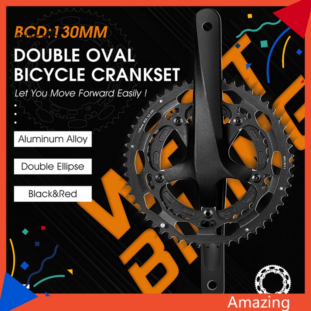 Bộ 2 Bánh Xích Xe Đạp 53T-39T Bằng Hợp Kim Nhôm Siêu Nhẹ Chất Lượng Cao