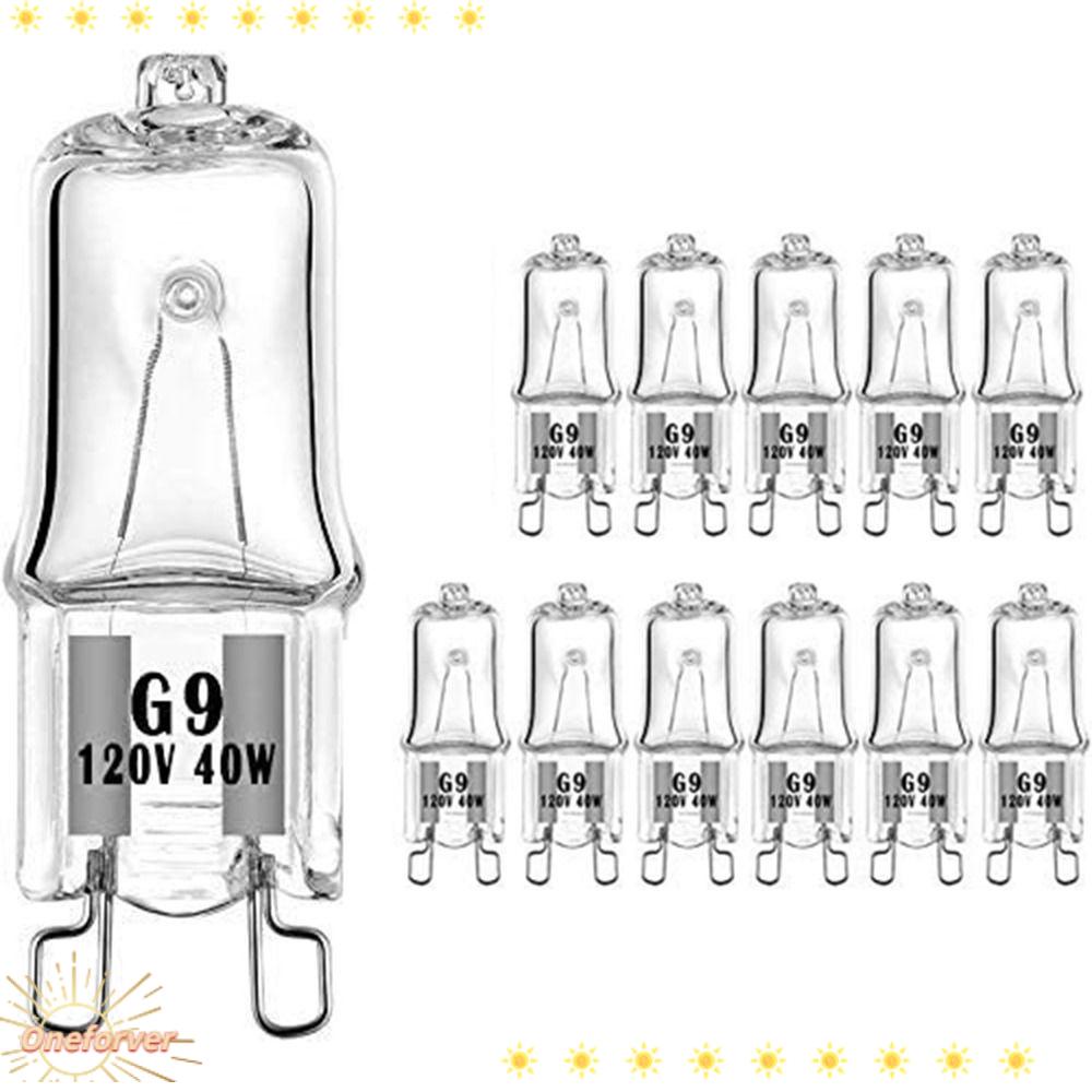 FOREVER Set 12 Bóng Đèn Xenon G9 Loại 120V T4 40W Ánh Sáng Trắng Ấm 2700K G9 Dành Cho Phòng Tắm