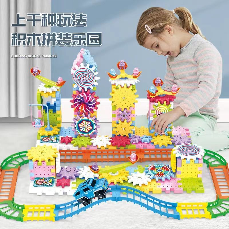 Đồ Chơi Lắp Ráp Bánh Răng Vòng Xoay Chuyển Động135 Chi Tiết Mô Hình Lắp Ráp Bánh Răng Chuyển Động - BỐ KHỦNG LONG
