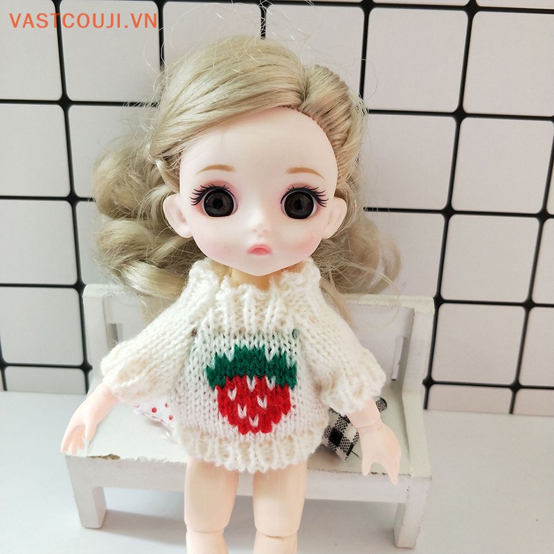 1 Áo Sweater Tay Dài Dễ Thương Cho Búp Bê OB11 Obitsu