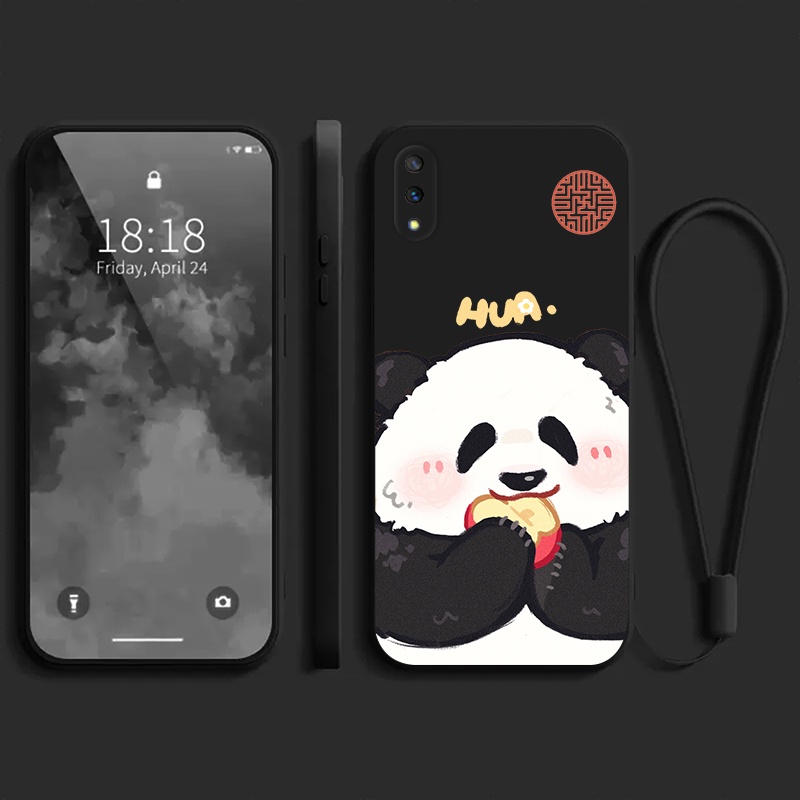 Ốp lưng vivo Y93 vivo Y91C vivo Y1S Ốp điện thoại dẻo Gấu trúc mắn