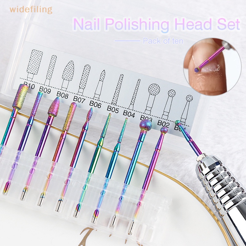 Set 10 Mũi Khoan Móng Tay Chuyên Dụng