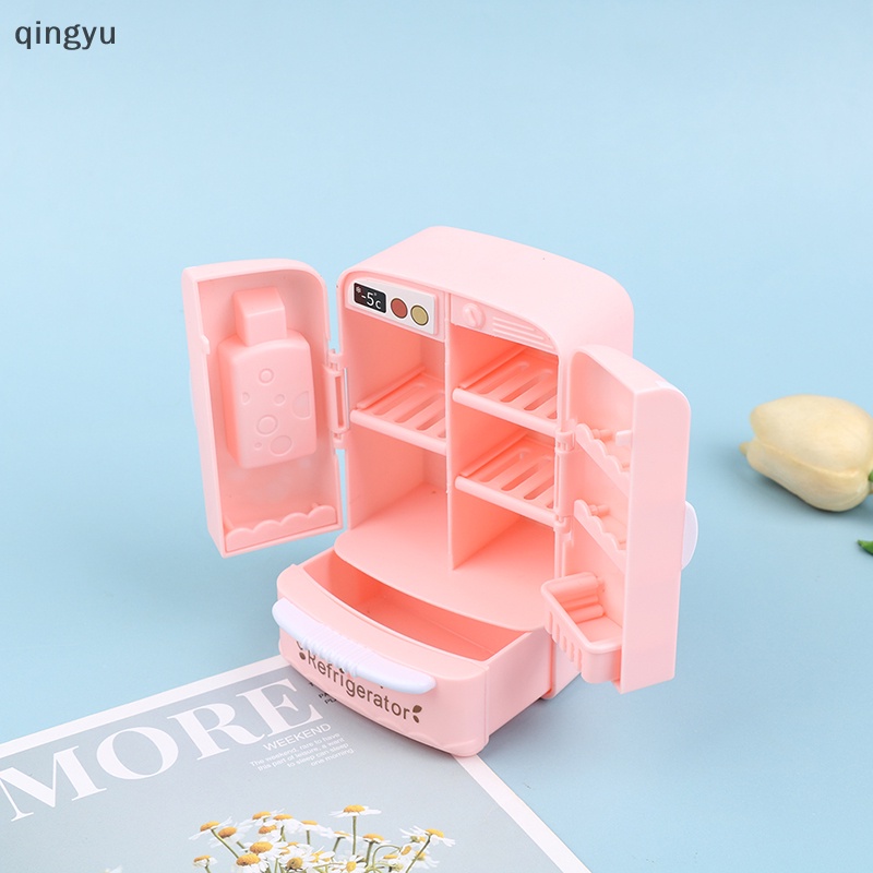 Tủ Lạnh Màu Hồng Xinh Xắn 1: 12 Trang Trí Nhà Búp Bê