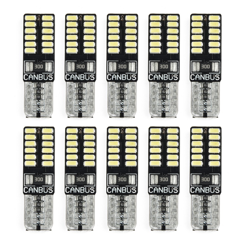 Set 10 Đèn LED Canbus 6500K 194 T10 Chuyên Dụng Cho Xe Hơi