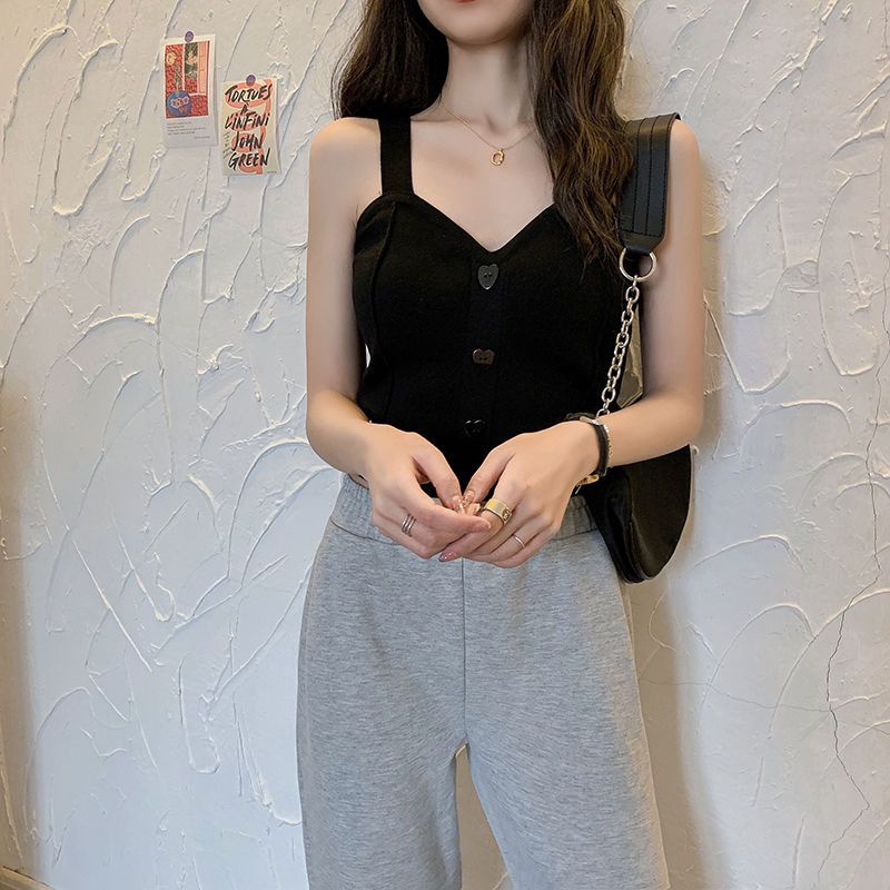 Áo Hai Dây Dệt Kim Màu Sắc Thời Trang Mùa Hè Cho Bé Gái