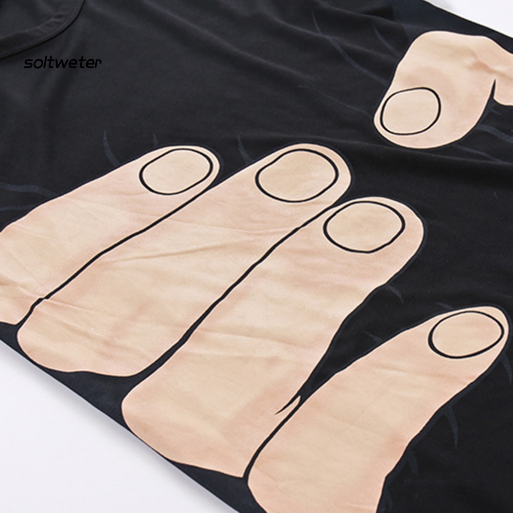 Áo Thun In Họa Tiết Hoạt Hình Vui Nhộn Thời Trang Mùa Hè Cho Nam