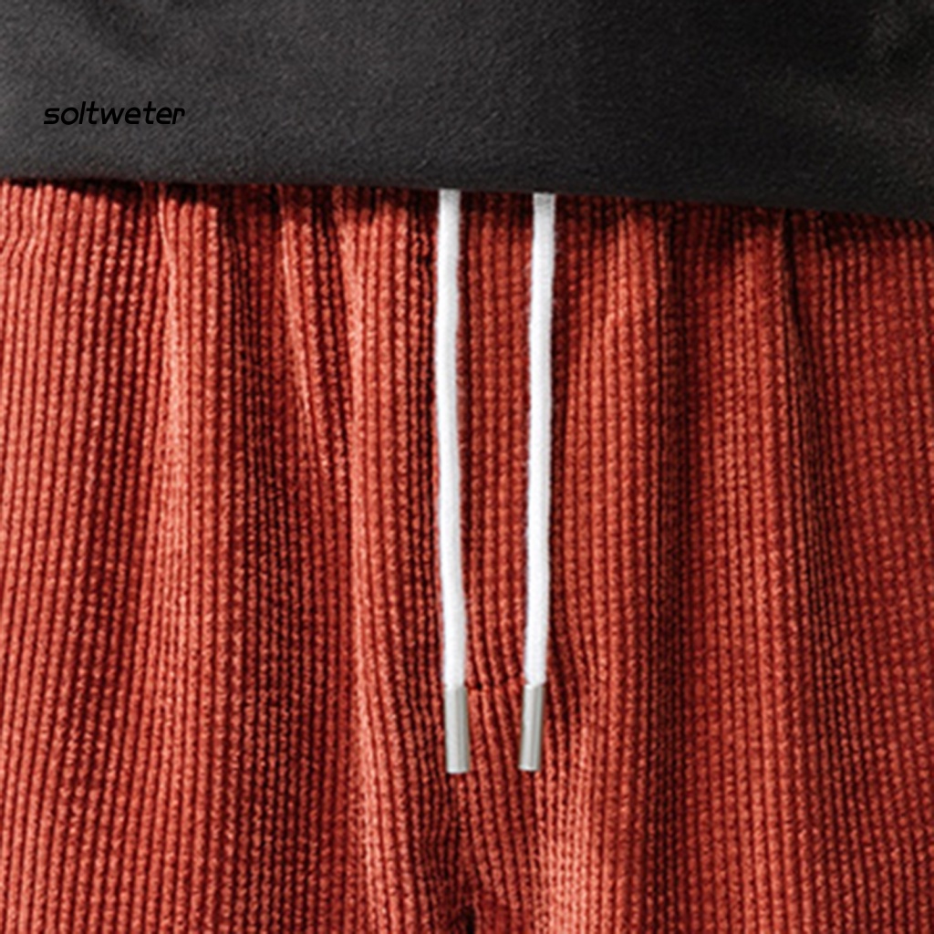 Quần Thể Thao Dày Dặn Giữ Ấm Màu Sắc Tương Phản Thời Trang Thu Đông Cho Nam