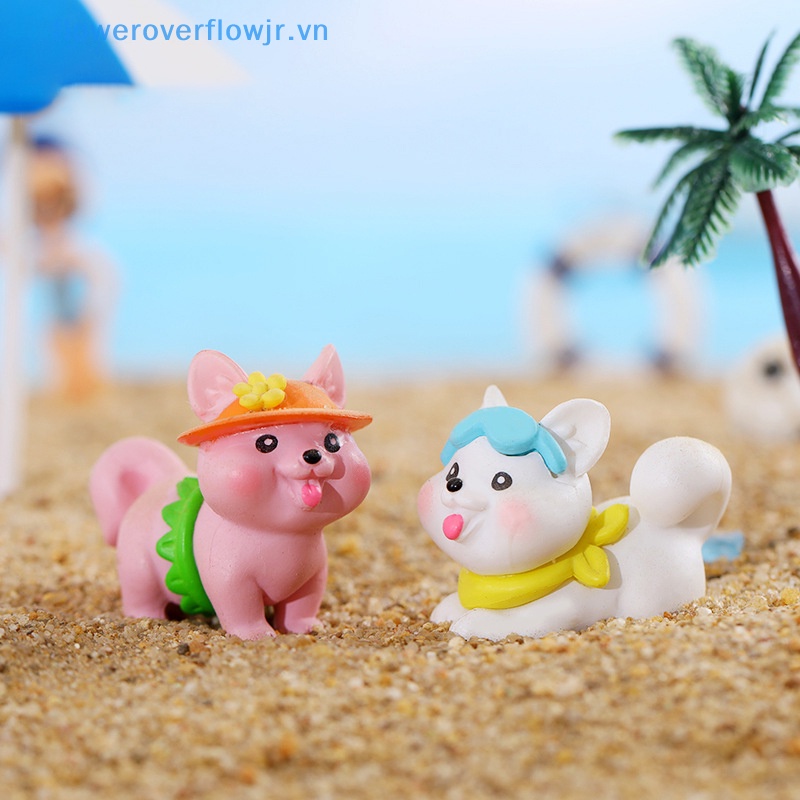 Chậu Hoa Resin Hình Cún Hoạt Hình Dễ Thương Sáng Tạo Trang Trí Nhà Búp Bê