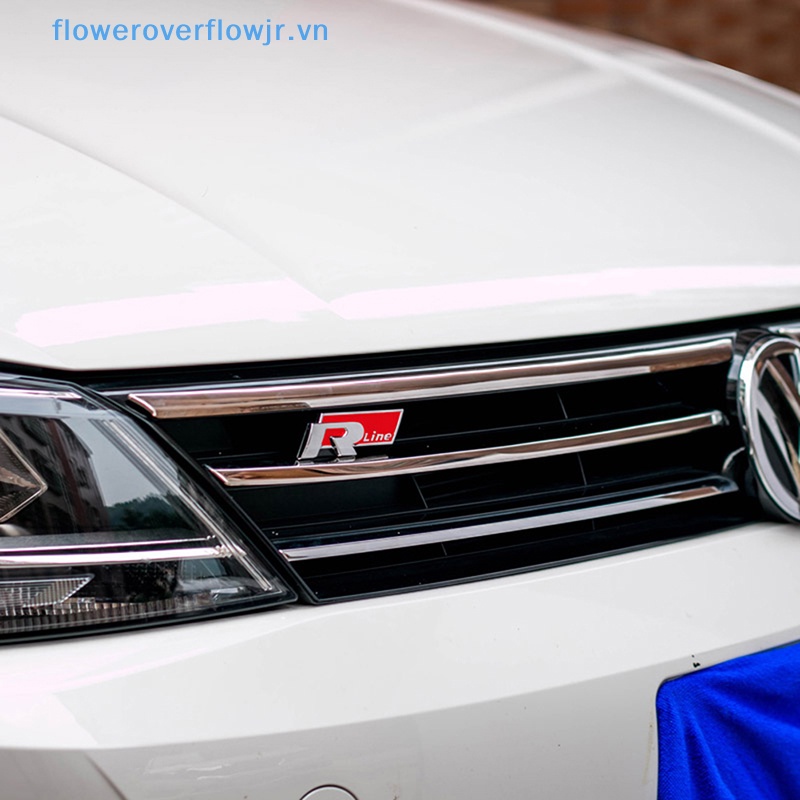 Sticker Chữ R-LINE Bằng Kim Loại Dán Trang Trí Xe Hơi VW CC GTI Passat
