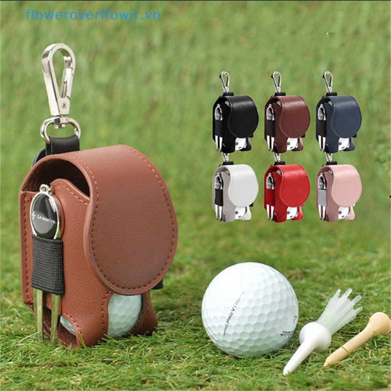 Túi Đeo Hông Mini Bằng Da PU Để Đựng Bóng Golf Tiện Dụng