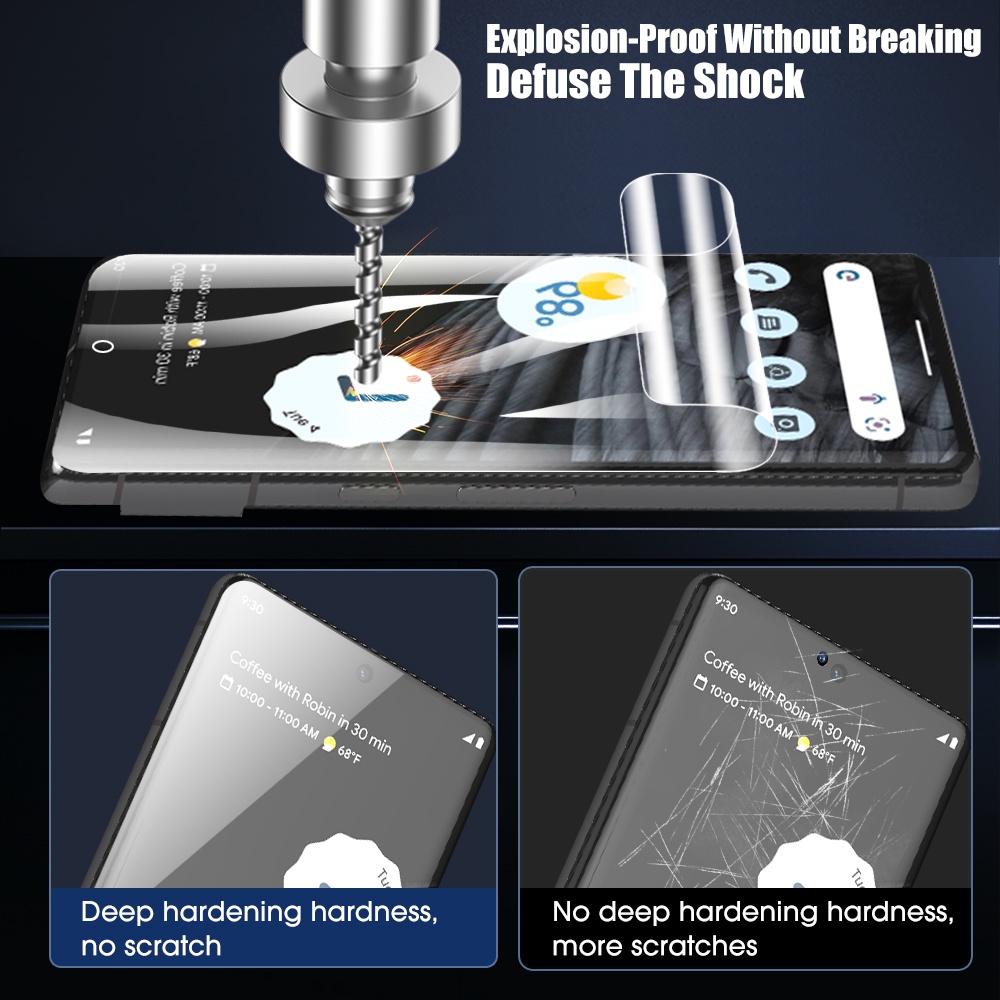 Kính Cường Lực TPU HD Chống Trầy Chống Nước Cho Google Pixel 7A Pixel 6A / 7 / 7 Pro /