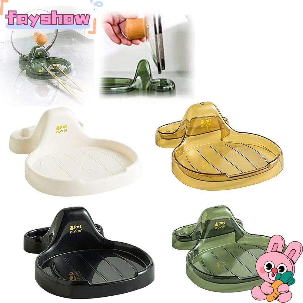Giá Đỡ Nắp Nồi Bằng Nhựa Thiết Kế Ráo Nước Tiện Dụng