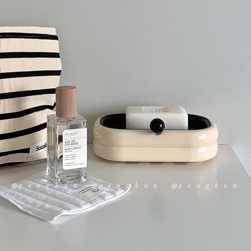 Khay Đựng Xà Phòng Hai Tầng Gắn Tường Không Cần Khoan Lỗ Tiện Dụng Cho Nhà Tắm / Nhà Vệ Sinh