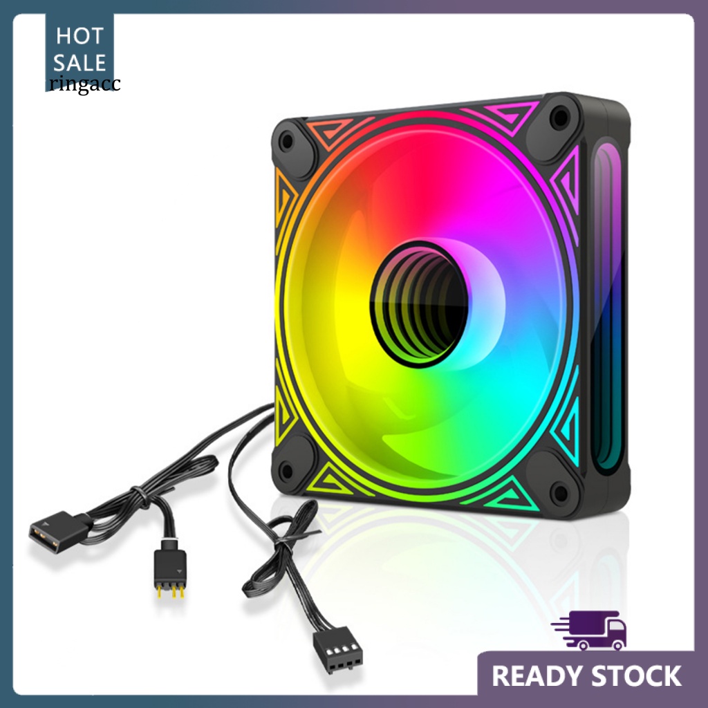 Quạt Tản Nhiệt 12cm 5V ARGB PWM Chống Ồn Thấp Cho CPU Máy Tính
