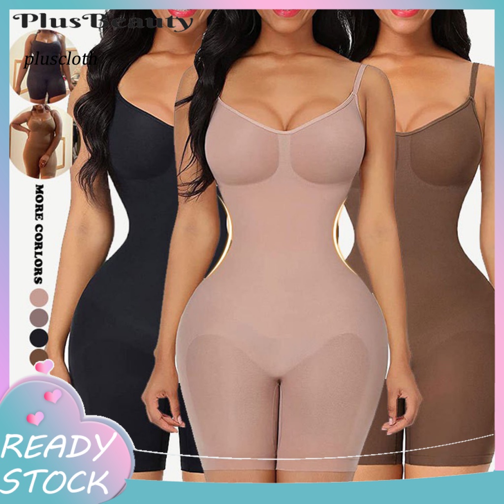 < Pluscloth > Bộ Đồ Lót Định Hình Cơ Thể Độ Co Giãn Cao Thoáng Khí Nâng Mông Phục Hồi Da Sau Sinh Mặc Hàng Ngày Cho Nữ