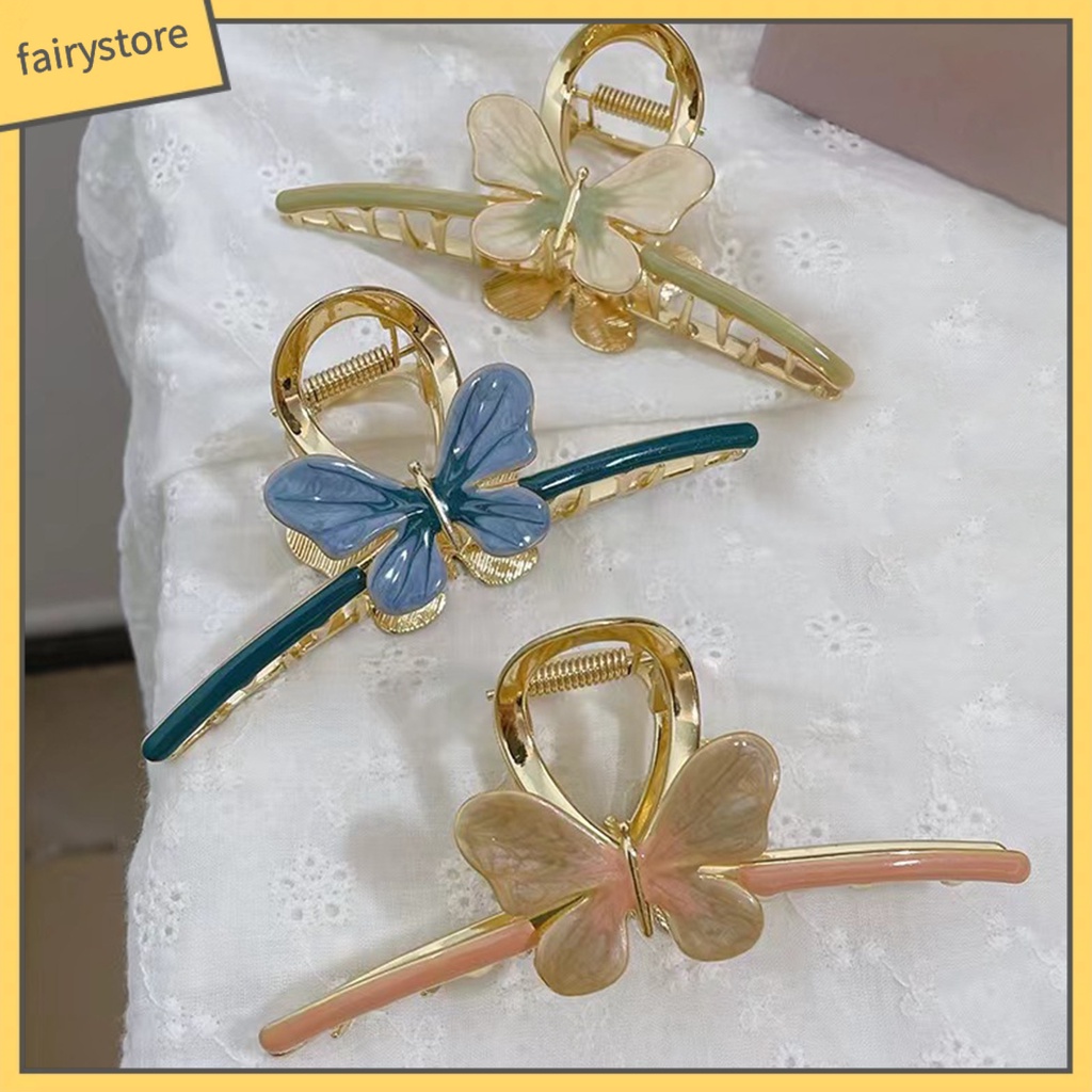 [FRO] Kẹp Tóc Càng Cua Chống Trượt Viền Mịn Trang Trí Phong Cách Ngọt Ngào Cao Cấp